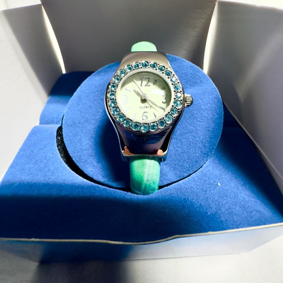 Birthstone Cuff Watch - March - Picture 3 of 7